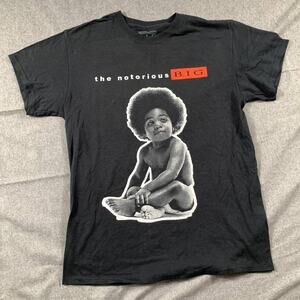 The Notorious B.I.G. Shirt Adult Medium Black Casual T Shirt